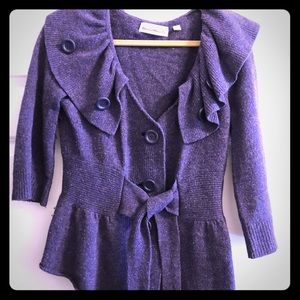 ANTHROPOLOGIE Charlie & Robin Wool Peplum Sweater